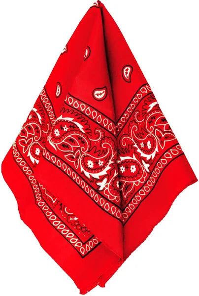 Bandana - Red color - 1 dozen