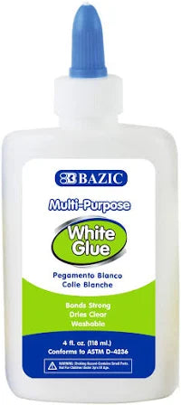 Bazic White Glue 4 OZ - Each