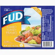 Fud Jumbo Turkey Franks 16 OZ