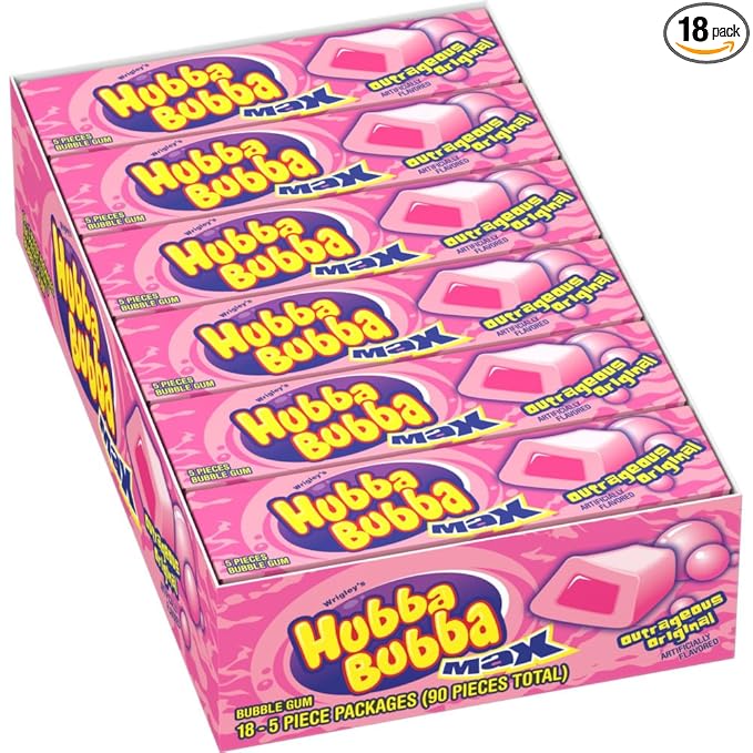 Hubba Bubba Max Gum - 18 counts